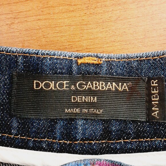 Dolce & Gabbana Amber Painted Jeans - Picture 9 of 16